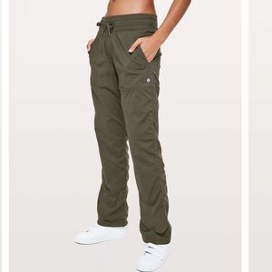 Lululemon Dance Studio Pant *Unlined Dark Olive 6 32”
